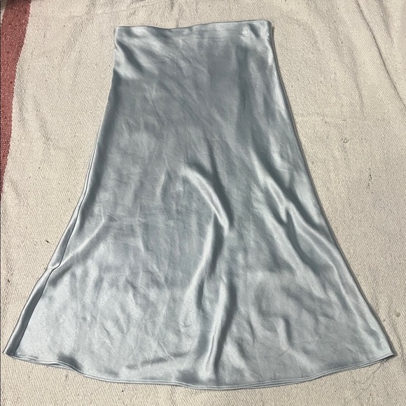 The Impeccable Pig Shimmering Light Blue Strapless Dress - Picture 1 of 5